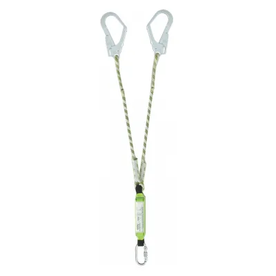 ორკაუჭიანი დამზღვევი თოკი აბსორბერით