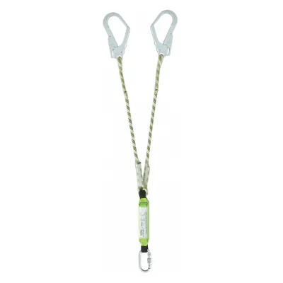 ორკაუჭიანი დამზღვევი თოკი აბსორბერით