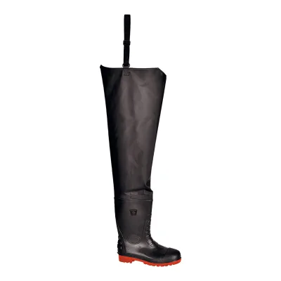 რეზინის ჩექმა თეძომდე