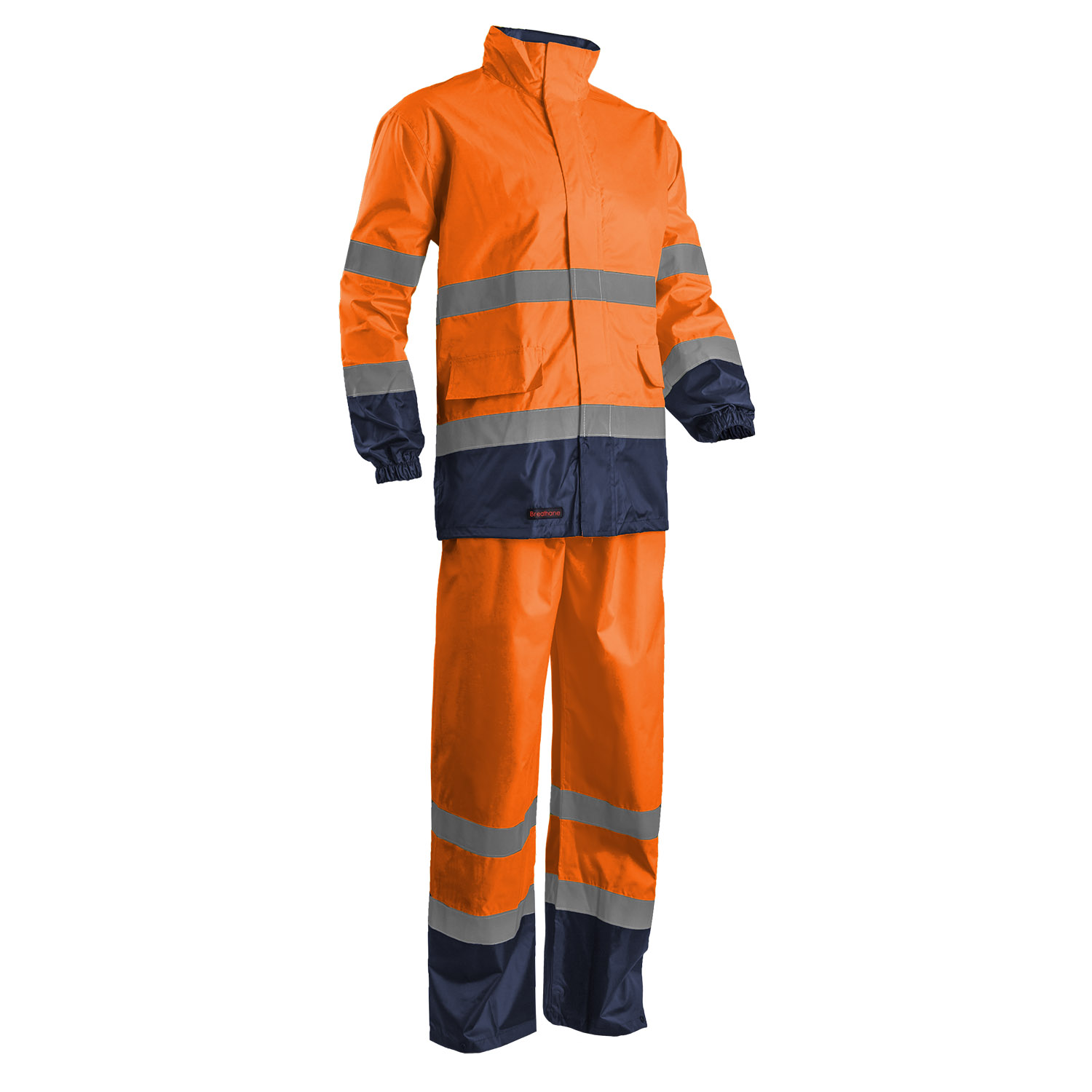 High Visibility Rain Jacket and Trousers Set