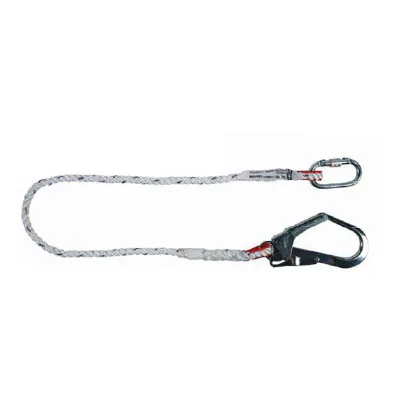 უსაფრთხოების თოკი კარაბინით და კაუჭით