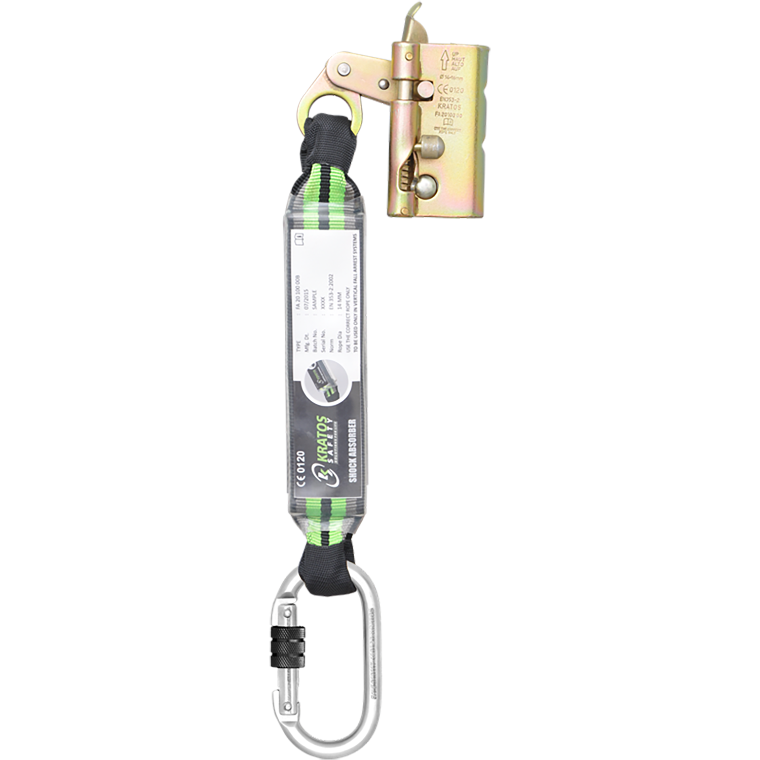 სიმაღლეზე სამუშაო მეტალის თოკის მუხრუჭი აბსორბერით LOFTY-A